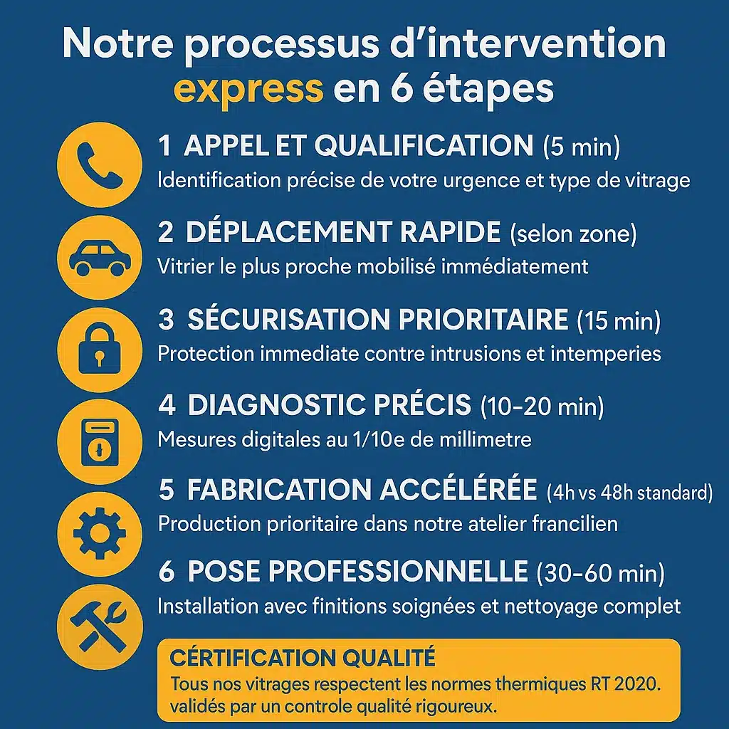 ⚡ Notre processus d'intervention express en 6 étapes